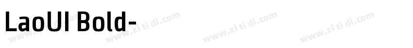 LaoUI Bold字体转换